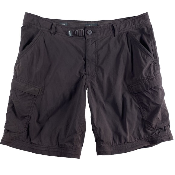 REI Coop Hiking Shorts Men's Sz 38 Brown Outdoors Nylon Cargo SEE NOTES - Picture 1 of 11